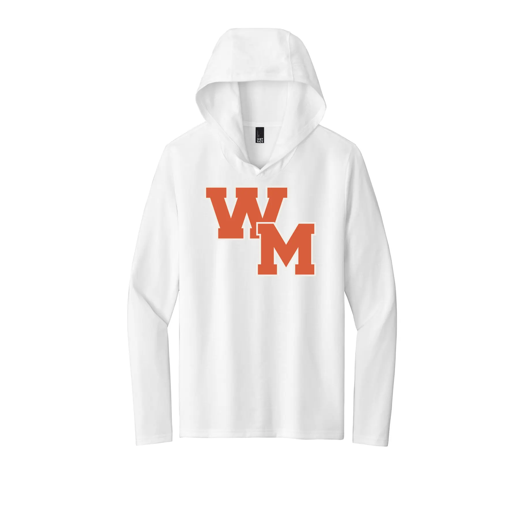 WM Logo Adult Long Sleeve Hooded Tee - Image 1