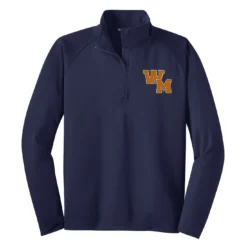 WM Embroidered Logo Tall Quarter Zip