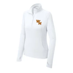 WM Embroidered Logo Ladies Quarter Zip
