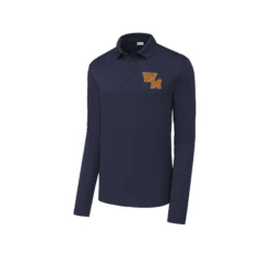 WM Embroidered Logo Adult Long Sleeve Polo