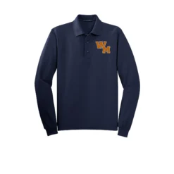 WM Embroidered Logo Tall Long Sleeve Polo