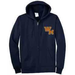 WM Embroidered Logo Tall Full Zip Hoodie